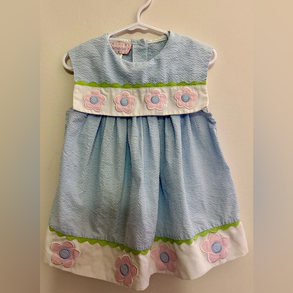 Samara Other - Samara Blue Seersucker Dress 3T EUC/Like New
